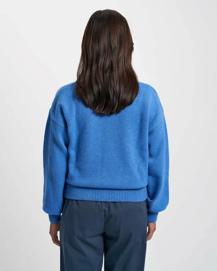 Women Knit Sweaters Colorful Standard Oversized Merino Wool Crew Sahara Camel