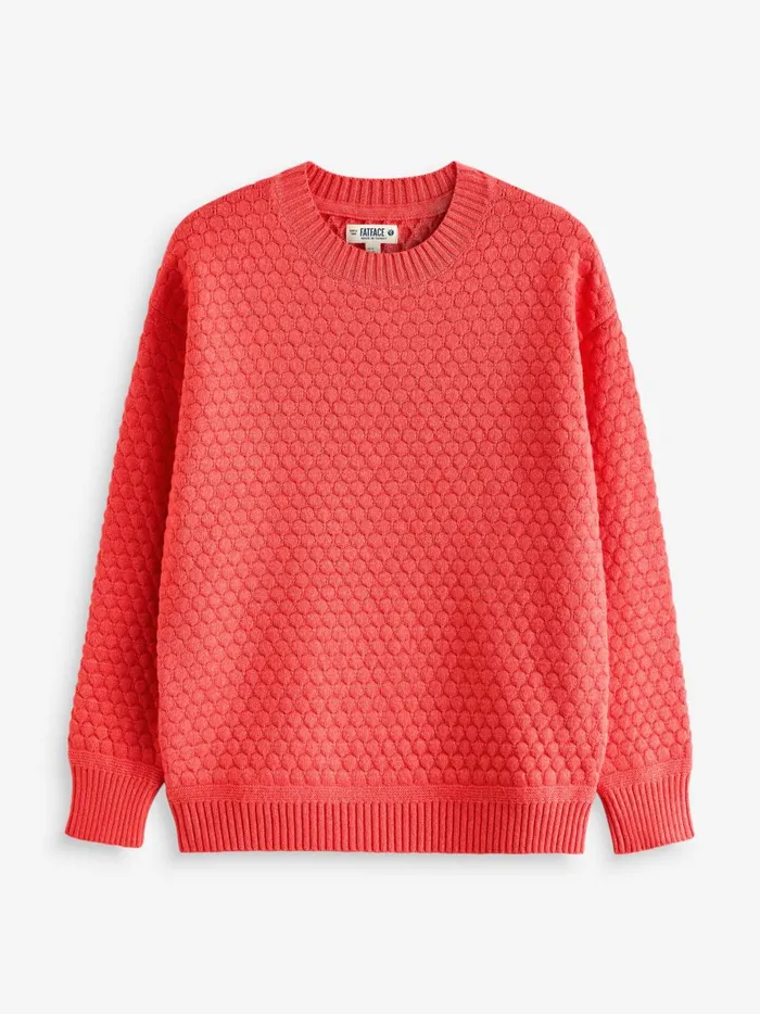 Women Knitwear Fat Face Red Ayla Knitted Jumper