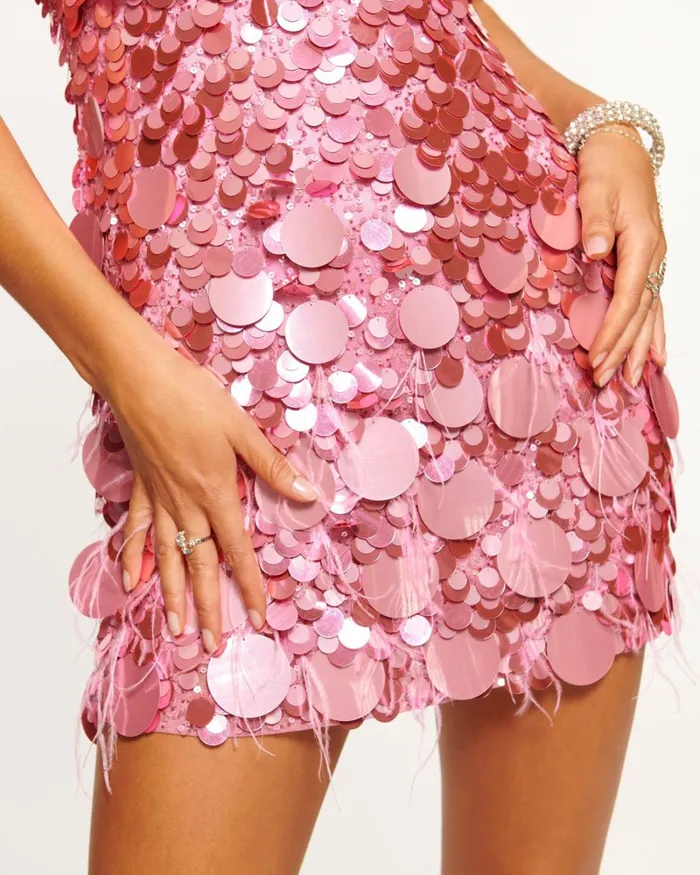 Women Lacey Sequin Mini Dress Orchid Paillette Ramy Brook Dresses Women Lacey Sequin Mini Dress Orchid Paillette Ramy Brook Dresses