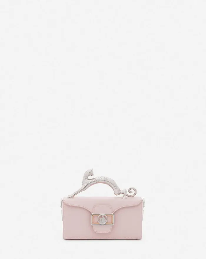 Women Lanvin Crossbody Bags and Shoulder Bags Leather Nano Pencil Cat Bag Ros