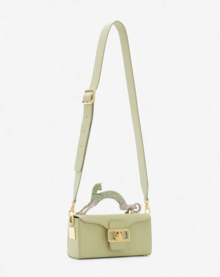 Women Lanvin Crossbody Bags and Shoulder Bags Nano Pencil Cat Bag In Leather And Rhinestones Almondvanilla Women Lanvin Crossbody Bags and Shoulder Bags Nano Pencil Cat Bag In Leather And Rhinestones Almondvanilla