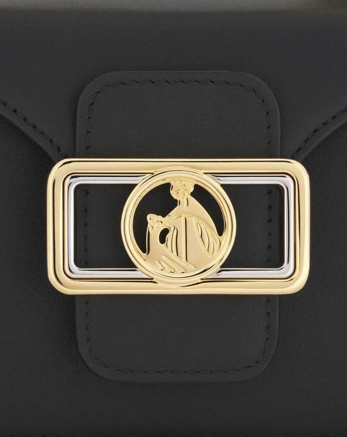 Women Lanvin Crossbody Bags and Shoulder Bags Nano Pencil Cat Leather Bag Black