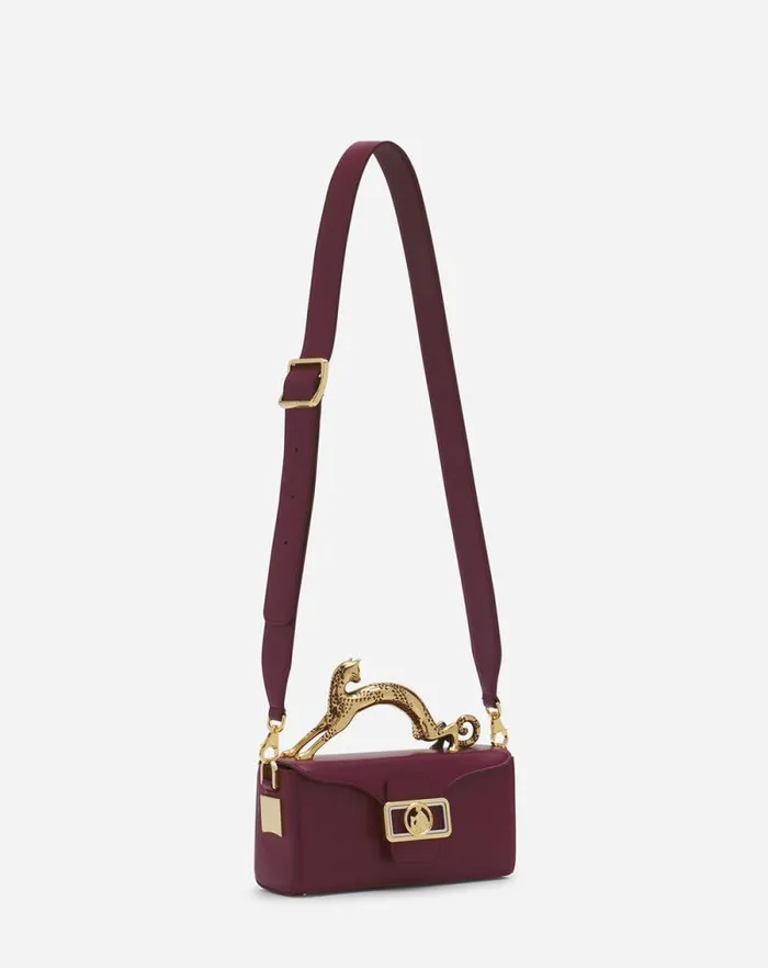 Women Lanvin Crossbody Bags and Shoulder Bags Nano Pencil Cat Leather Bag Turkish Red Women Lanvin Crossbody Bags and Shoulder Bags Nano Pencil Cat Leather Bag Turkish Red