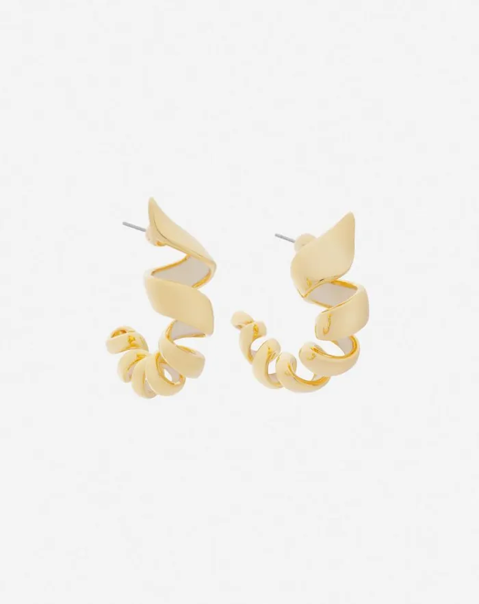 Women Lanvin Jewelry Mlodie Ribbon Creole Earrings Goldmoon
