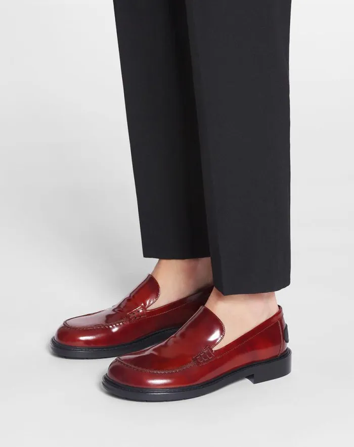 Women Lanvin Loafers Spinto Loafers In Smooth Leather Dark Brown