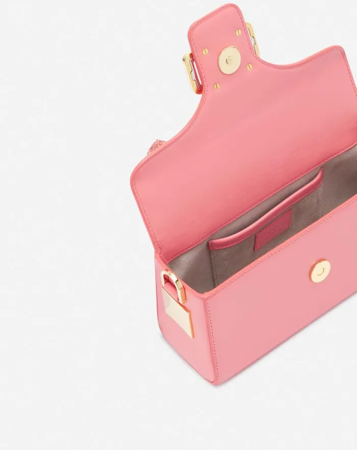 Women Lanvin Mini Bags and Clutches Nano Pencil Cat Bag In Leather And Rhinestones Venusdune