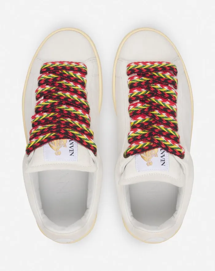 Women Lanvin Sneakers Suede Curb Lite Sneakers White
