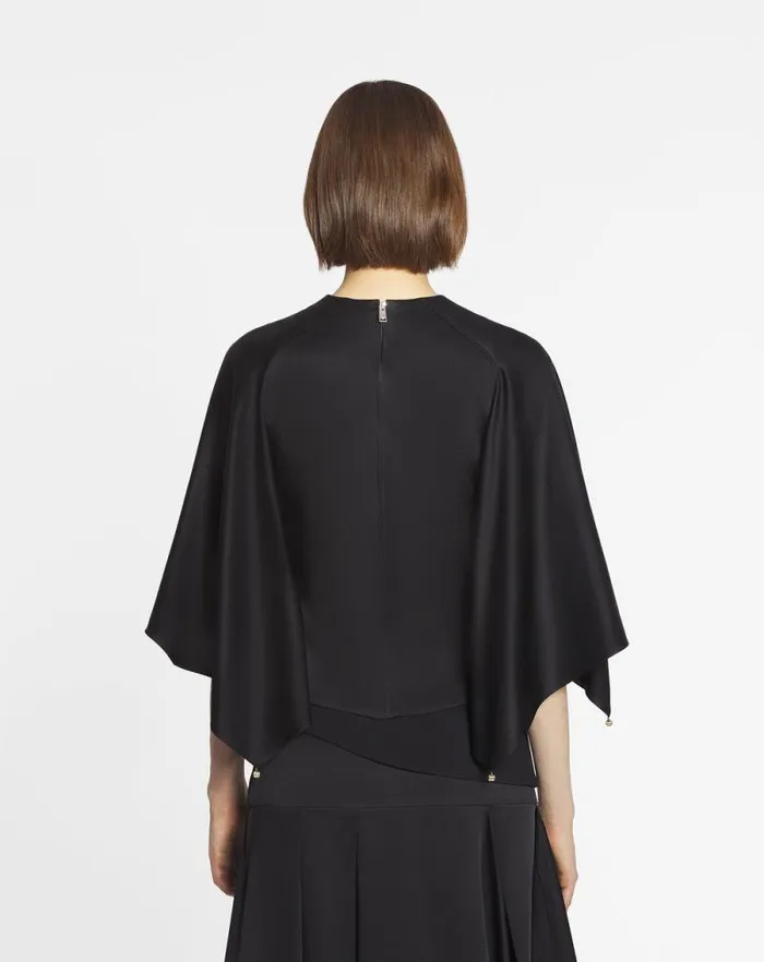 Women Lanvin Tops Cape Top Black
