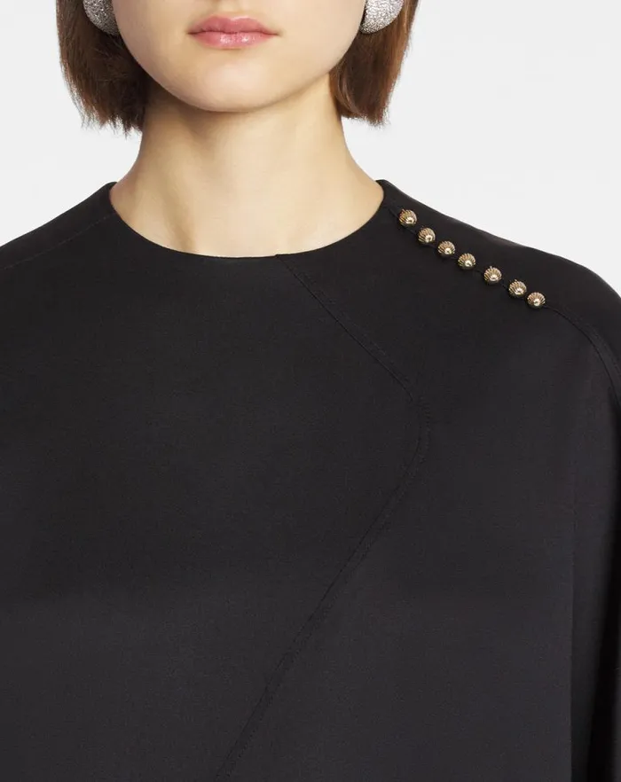 Women Lanvin Tops Cape Top Black
