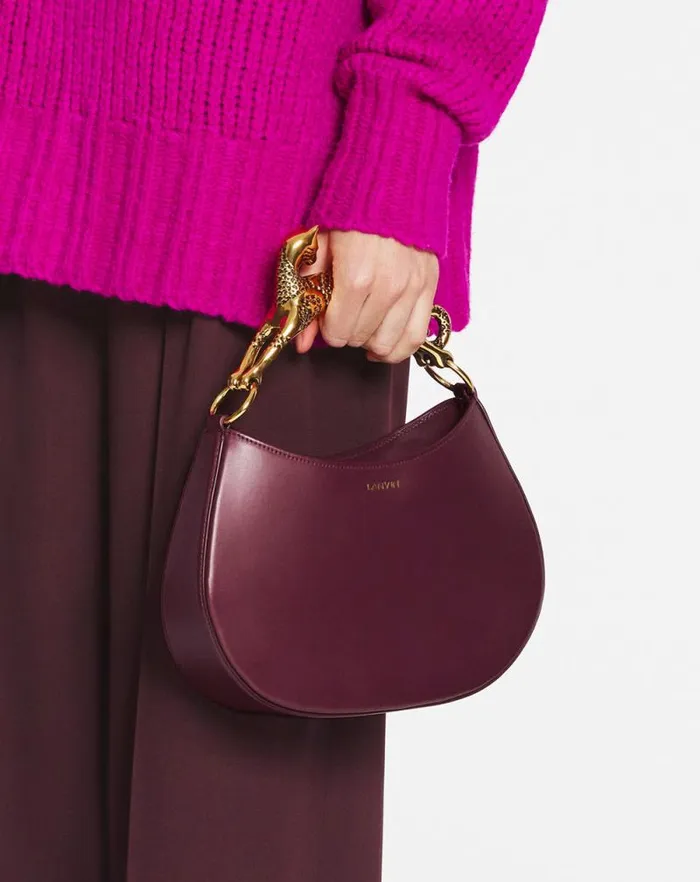 Women Lanvin Tote Bags and Top Handle Bags Hobo Cat Leather Bag Turkish Red Women Lanvin Tote Bags and Top Handle Bags Hobo Cat Leather Bag Turkish Red