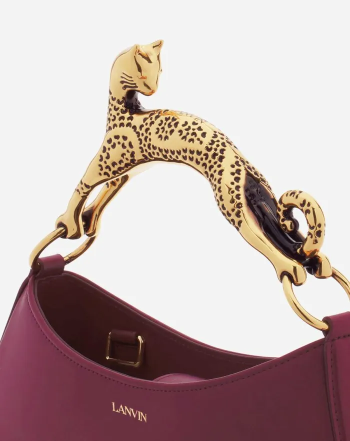 Women Lanvin Tote Bags and Top Handle Bags Hobo Cat Leather Bag Turkish Red Women Lanvin Tote Bags and Top Handle Bags Hobo Cat Leather Bag Turkish Red