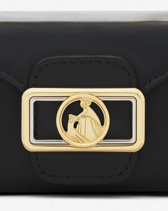 Women Lanvin Wallets and Small Leather Goods Leather Micro Pencil Cat Bag Black