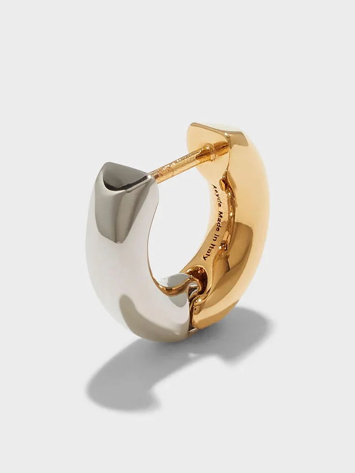 Women Laurie Small 18kt Gold And PalladiumPlated Hoop Earrings Aeyde Earrings