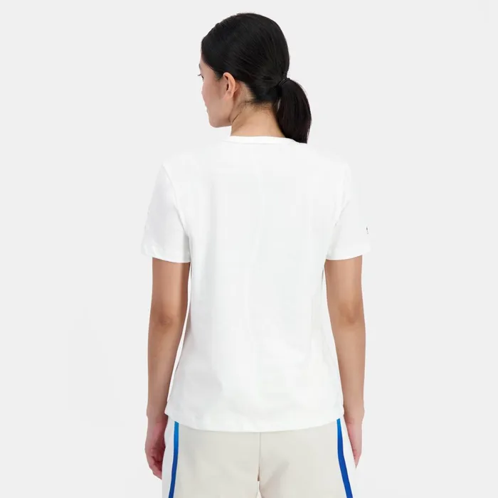 Women Le Coq Sportif Tshirts Polos Shirts And Tops France039s Olympic Team TShirt Marshmallow