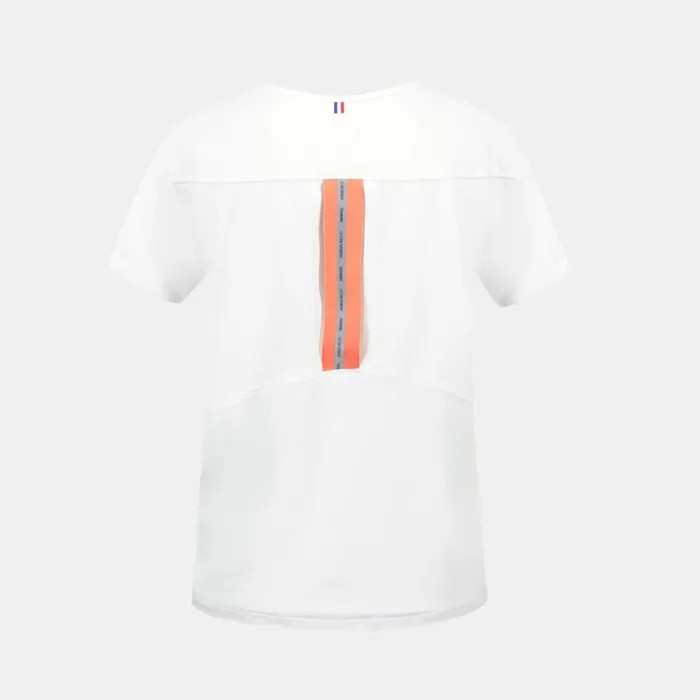 Women Le Coq Sportif Tshirts Polos Shirts And Tops Training Performance TShirt New Optical White