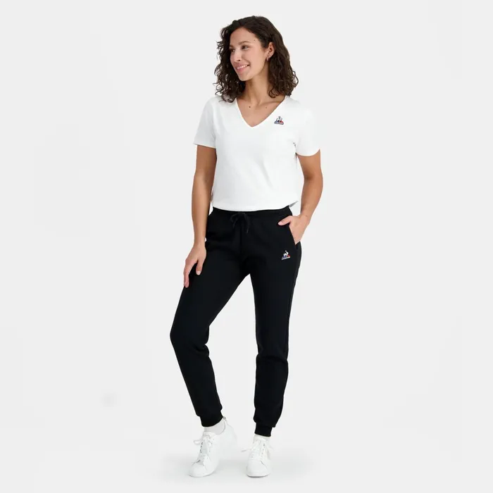 Women Le Coq Sportif Trousers Joggers And Shorts Essentiels Trousers Regular Black