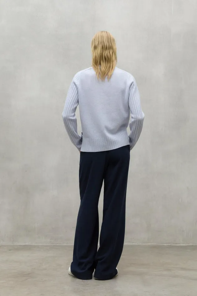 Women Light Grey Eucalipto Sweater Ecoalf Knitwear