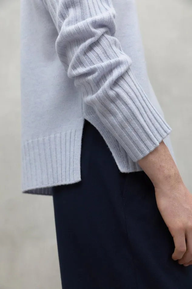 Women Light Grey Eucalipto Sweater Ecoalf Knitwear