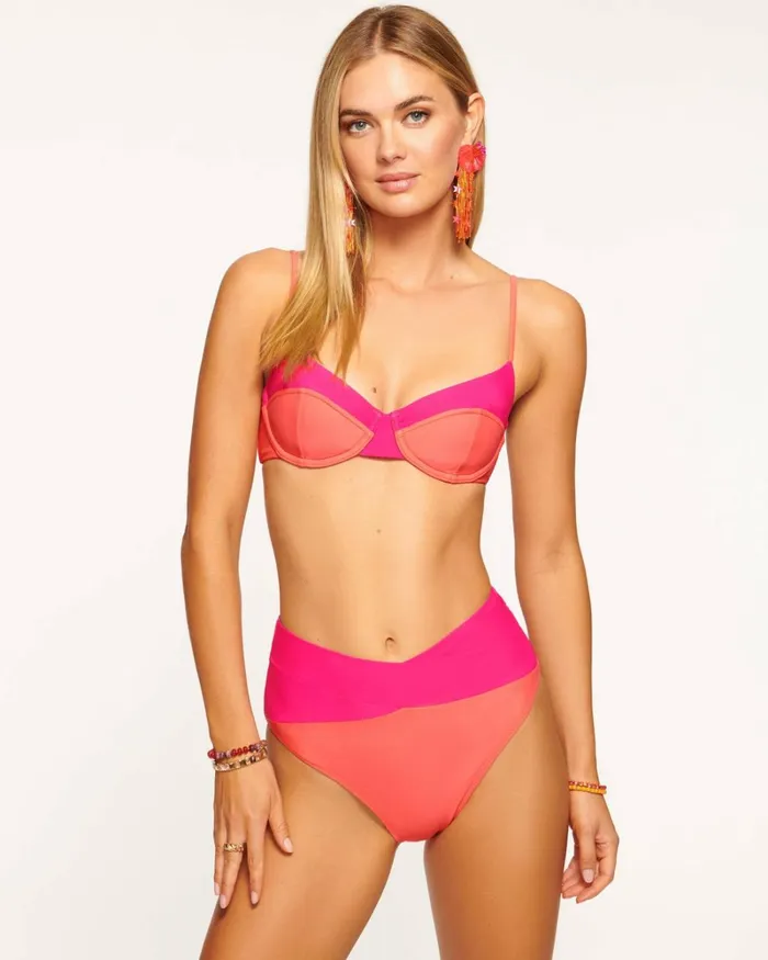 Women Luella Colorblocked Bikini Bottom Black Colorblock Ramy Brook Swimwear Women Luella Colorblocked Bikini Bottom Black Colorblock Ramy Brook Swimwear