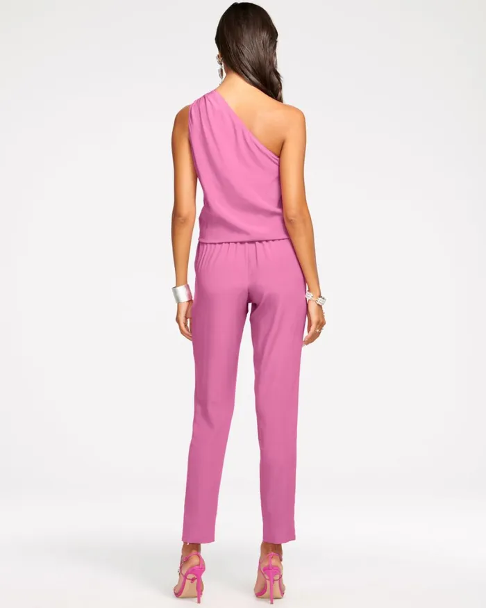 Women Lulu One Shoulder Jumpsuit Black Ramy Brook Dresses