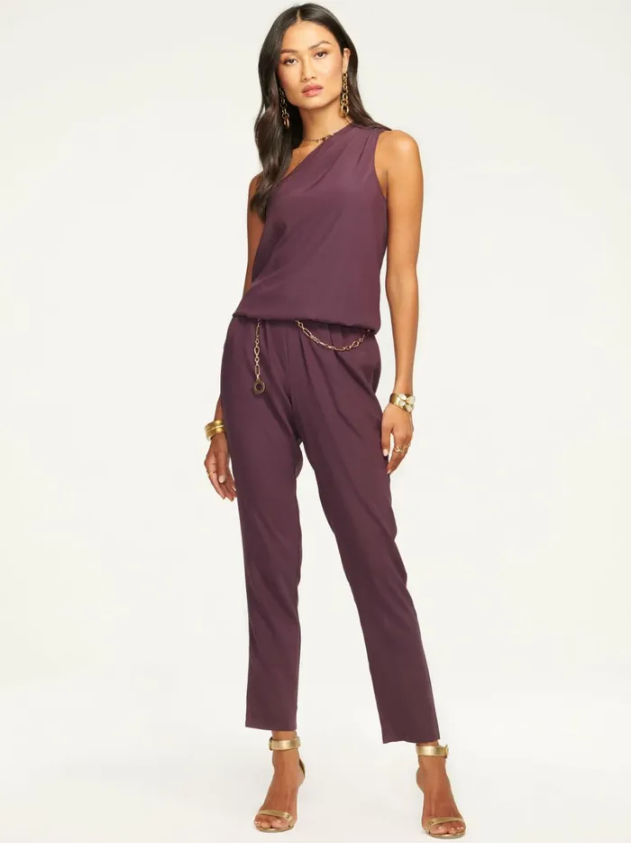 Women Lulu One Shoulder Jumpsuit Navy Ramy Brook Dresses Women Lulu One Shoulder Jumpsuit Navy Ramy Brook Dresses