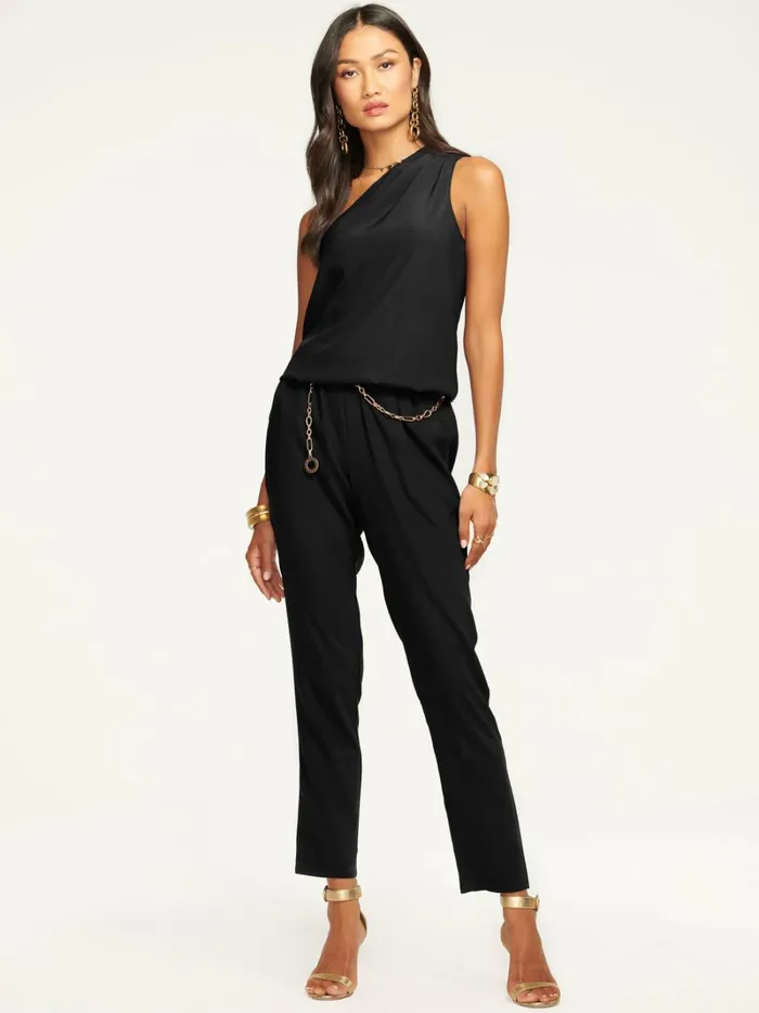 Women Lulu One Shoulder Jumpsuit Navy Ramy Brook Dresses Women Lulu One Shoulder Jumpsuit Navy Ramy Brook Dresses