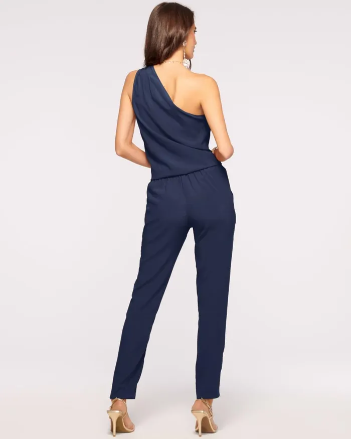 Women Lulu One Shoulder Jumpsuit Navy Ramy Brook Dresses Women Lulu One Shoulder Jumpsuit Navy Ramy Brook Dresses