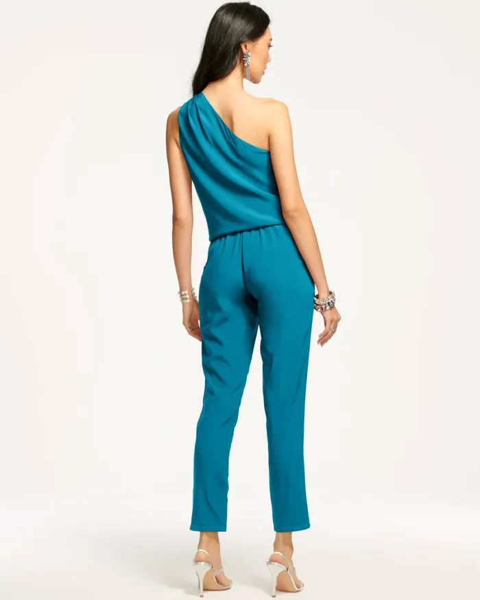 Women Lulu One Shoulder Jumpsuit Navy Ramy Brook Dresses Women Lulu One Shoulder Jumpsuit Navy Ramy Brook Dresses
