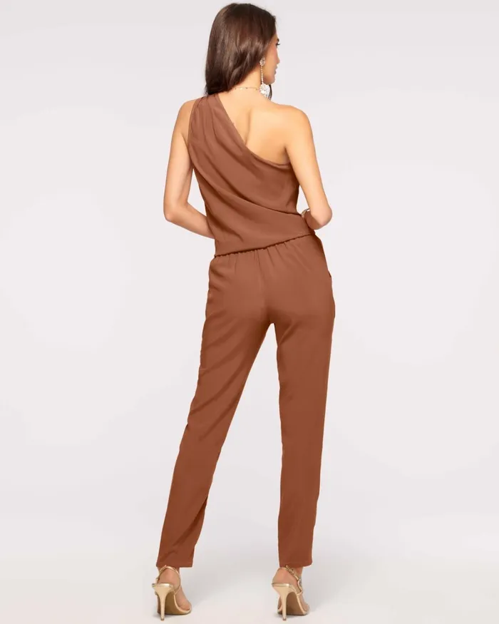 Women Lulu One Shoulder Jumpsuit Navy Ramy Brook Dresses Women Lulu One Shoulder Jumpsuit Navy Ramy Brook Dresses
