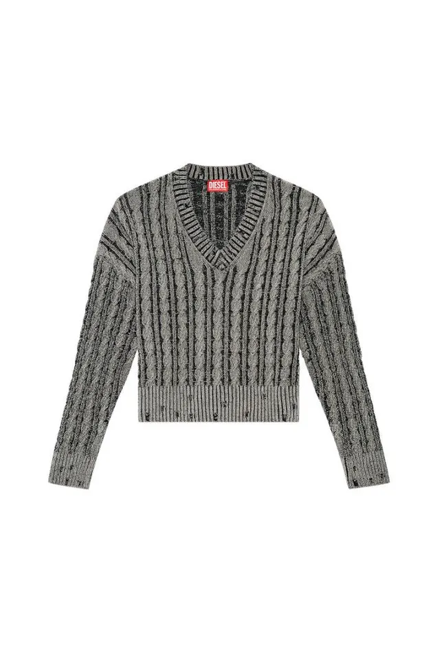 Women MOxia Grey Diesel Knitwear