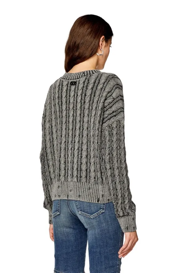 Women MOxia Grey Diesel Knitwear