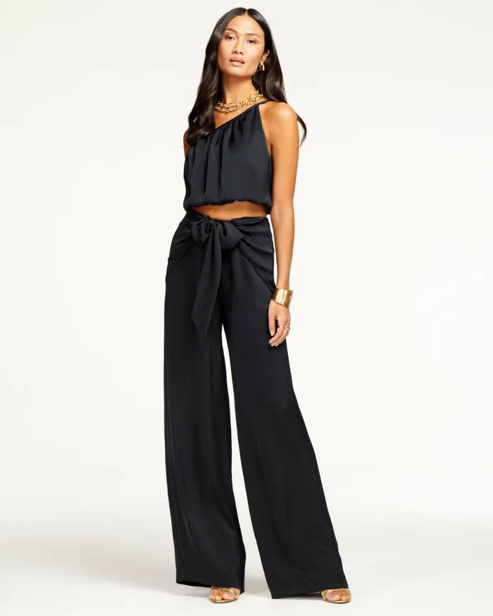 Women Margo Wide Leg Pant Black Ramy Brook Pants Women Margo Wide Leg Pant Black Ramy Brook Pants