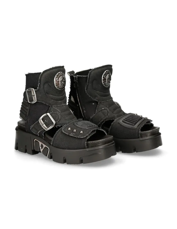WomenMen Ankle Boot Metallic MBios106V1 New Rock Boots