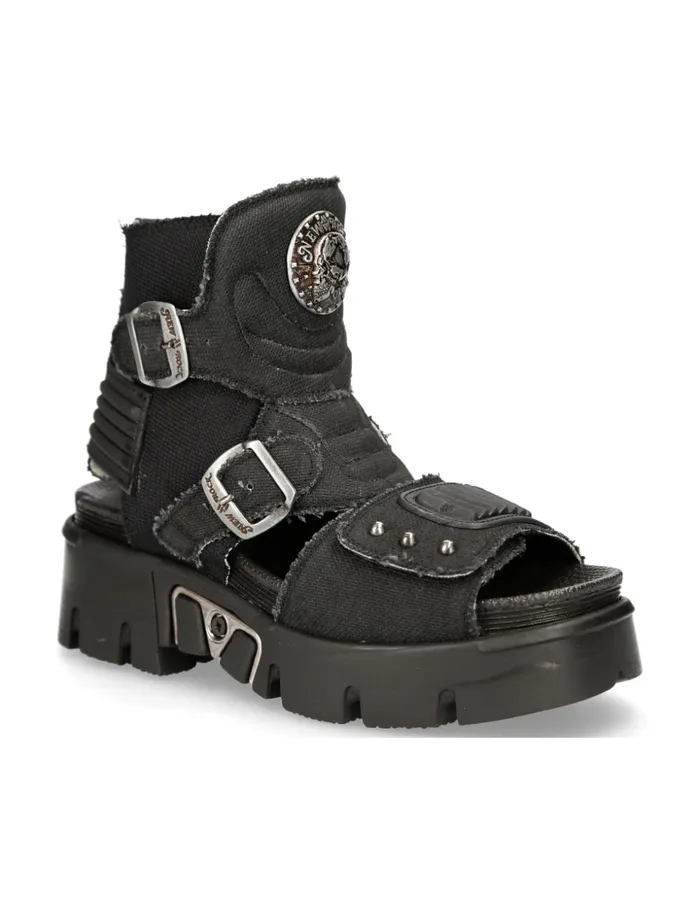 WomenMen Ankle Boot Metallic MBios106V1 New Rock Boots WomenMen Ankle Boot Metallic MBios106V1 New Rock Boots