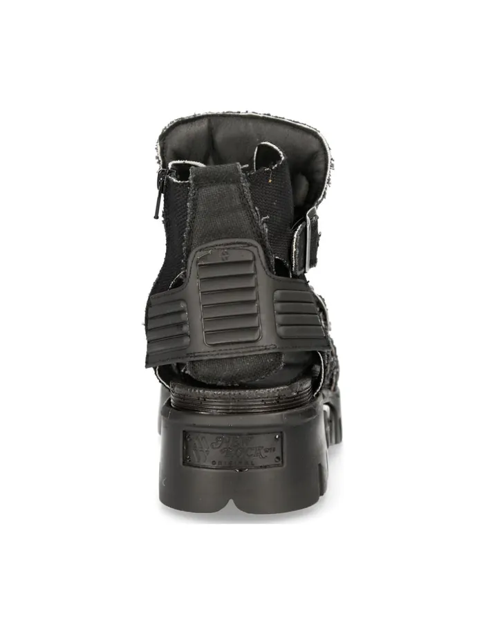 WomenMen Ankle Boot Metallic MBios106V1 New Rock Boots WomenMen Ankle Boot Metallic MBios106V1 New Rock Boots