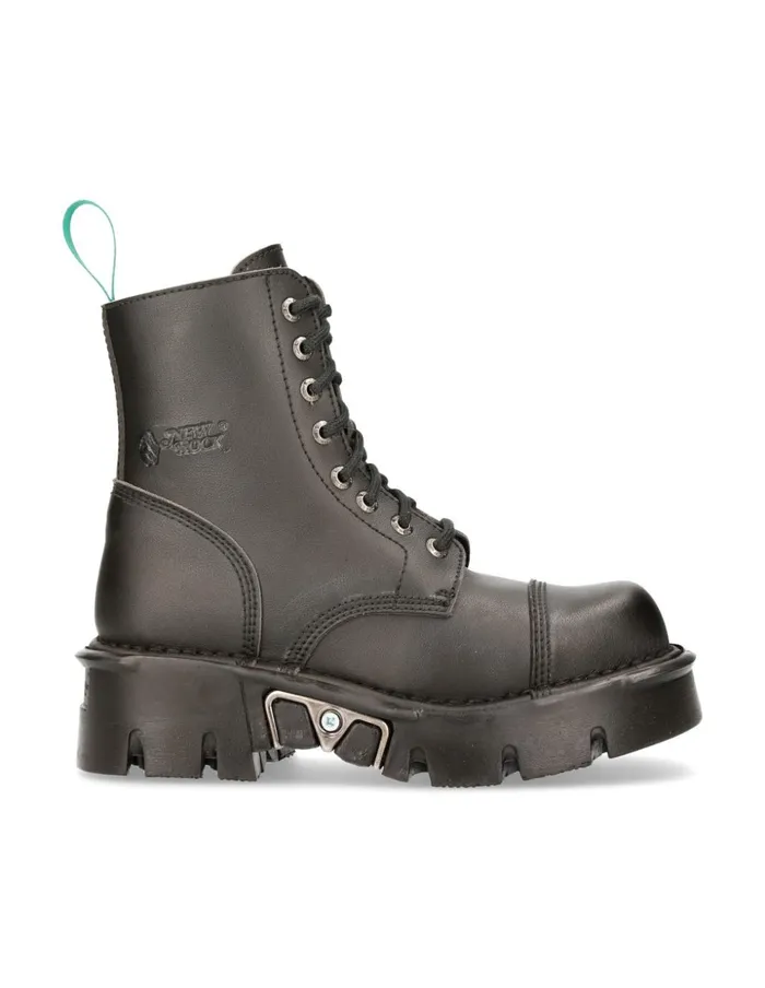 WomenMen Ankle Boot Metallic MMili083cV4 New Rock Boots