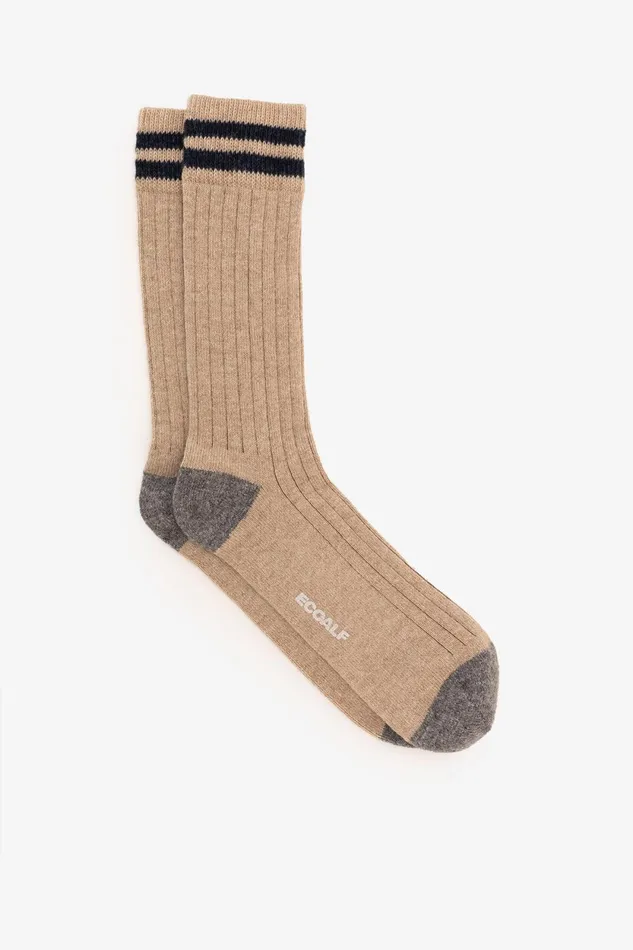 WomenMen Beige Mountain Socks Ecoalf Socks