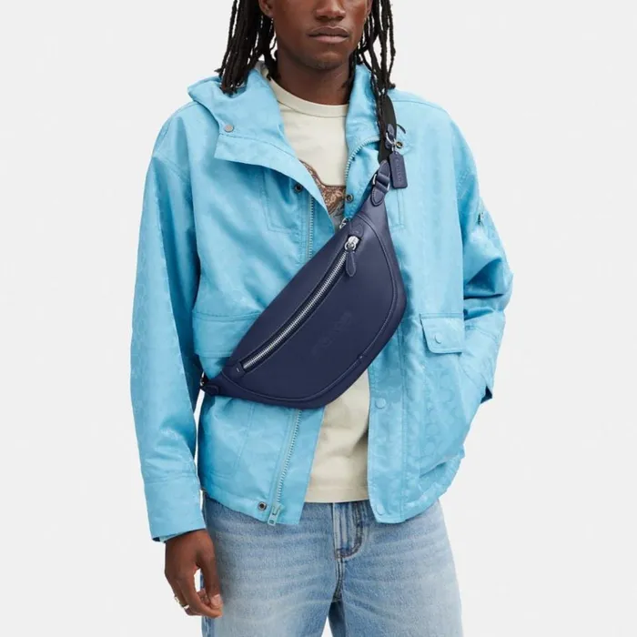 WomenMen Belt Bags Coach League Belt Bag Deep Blue