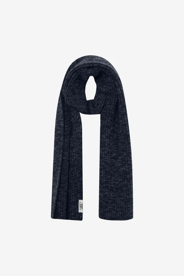 WomenMen Blue Thick Scarf Ecoalf Hats And Scarves