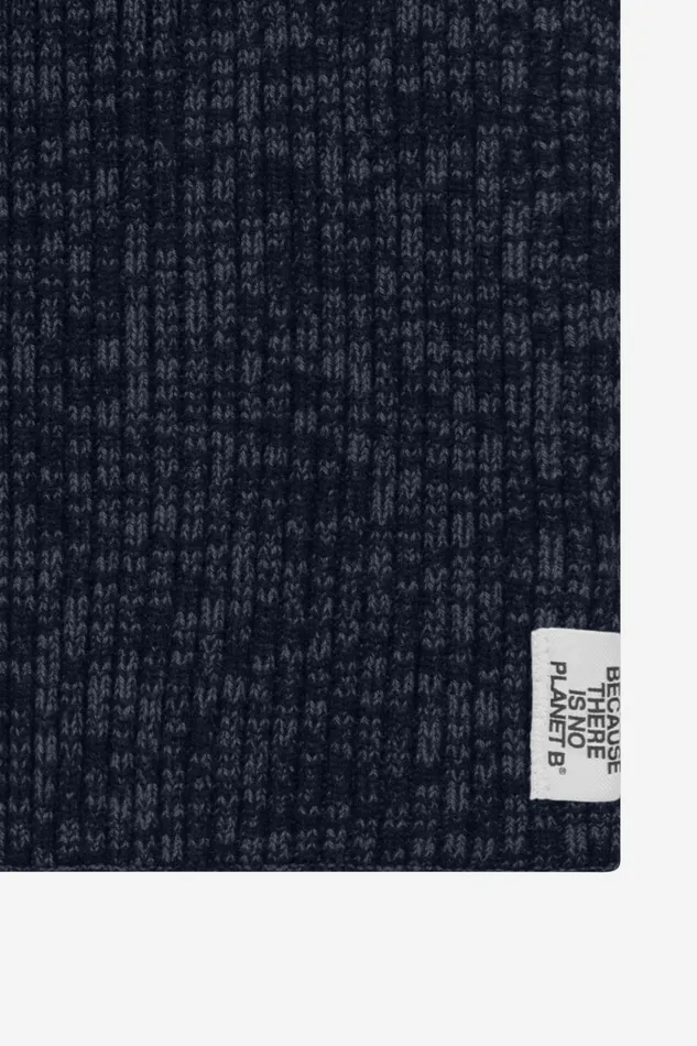 WomenMen Blue Thick Scarf Ecoalf Hats And Scarves