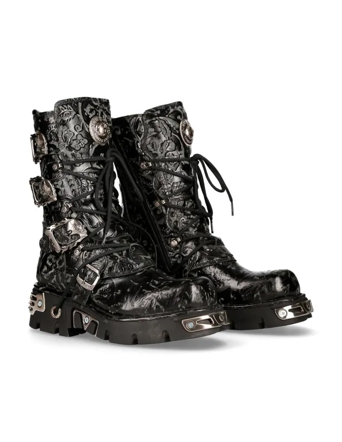 WomenMen Boot Black Reactor M391S4 New Rock Boots