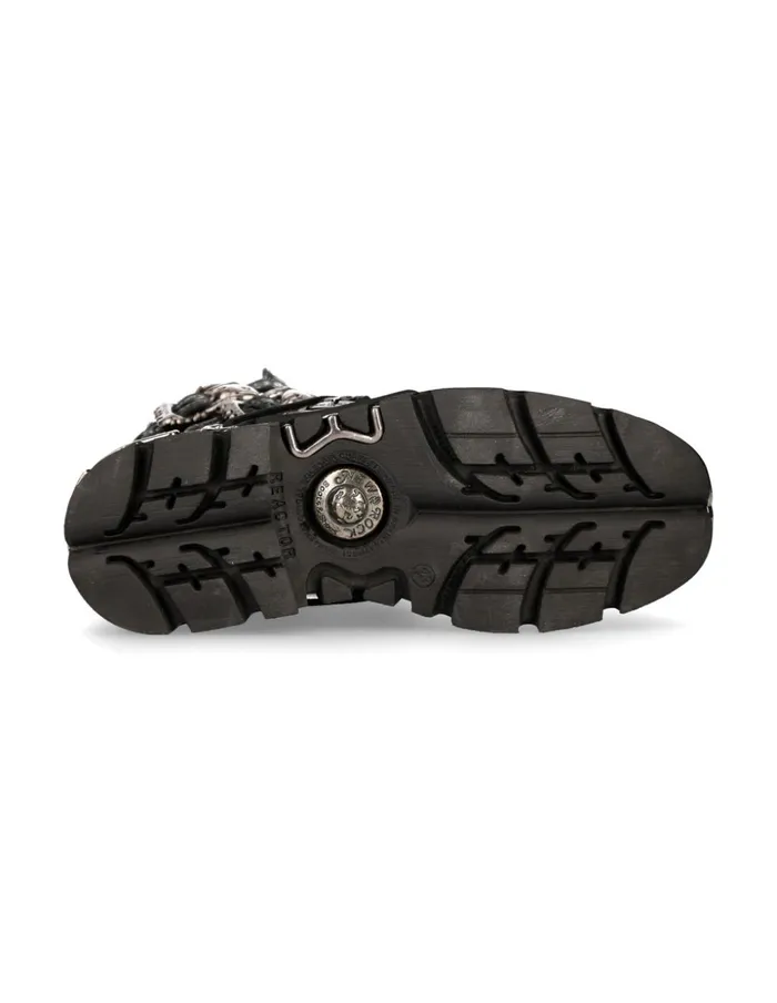 WomenMen Boot Black Reactor M391S4 New Rock Boots WomenMen Boot Black Reactor M391S4 New Rock Boots