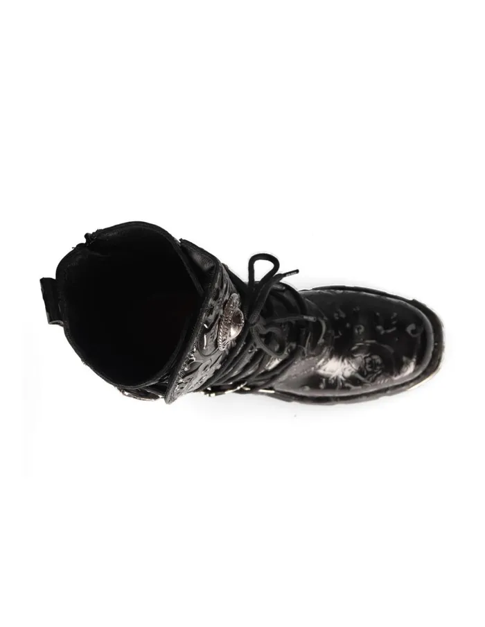 WomenMen Boot Black Reactor M391S4 New Rock Boots WomenMen Boot Black Reactor M391S4 New Rock Boots