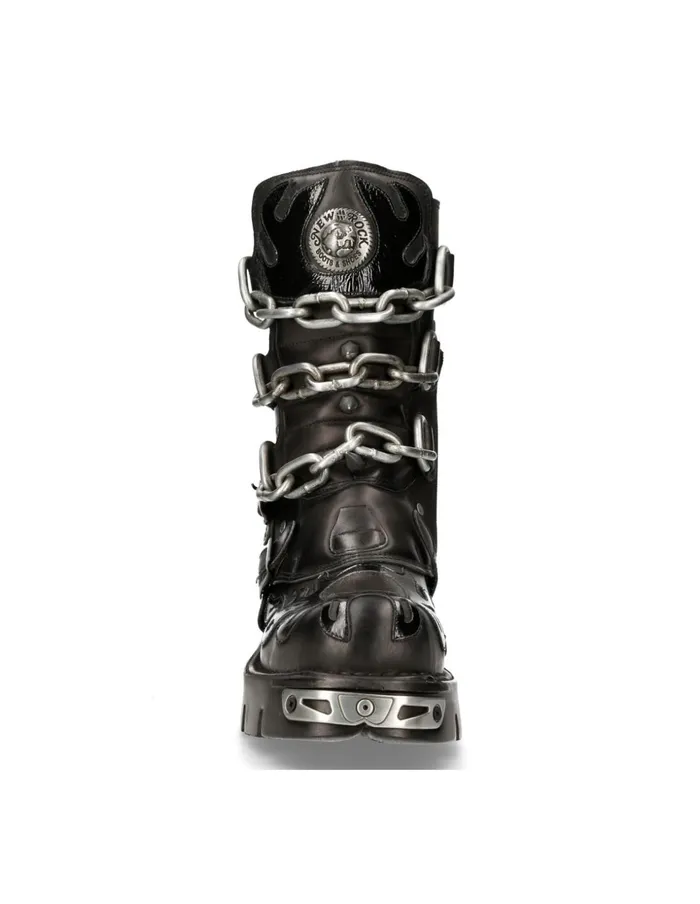 WomenMen Boot Black Reactor M727S5 New Rock Boots WomenMen Boot Black Reactor M727S5 New Rock Boots