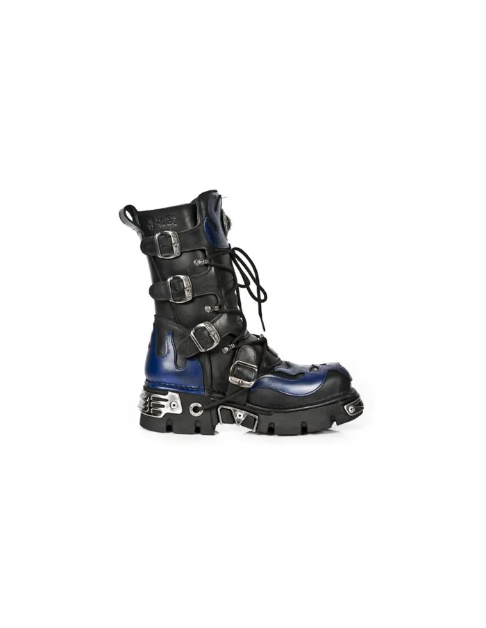 WomenMen Boot Metallic M107C5 New Rock Boots