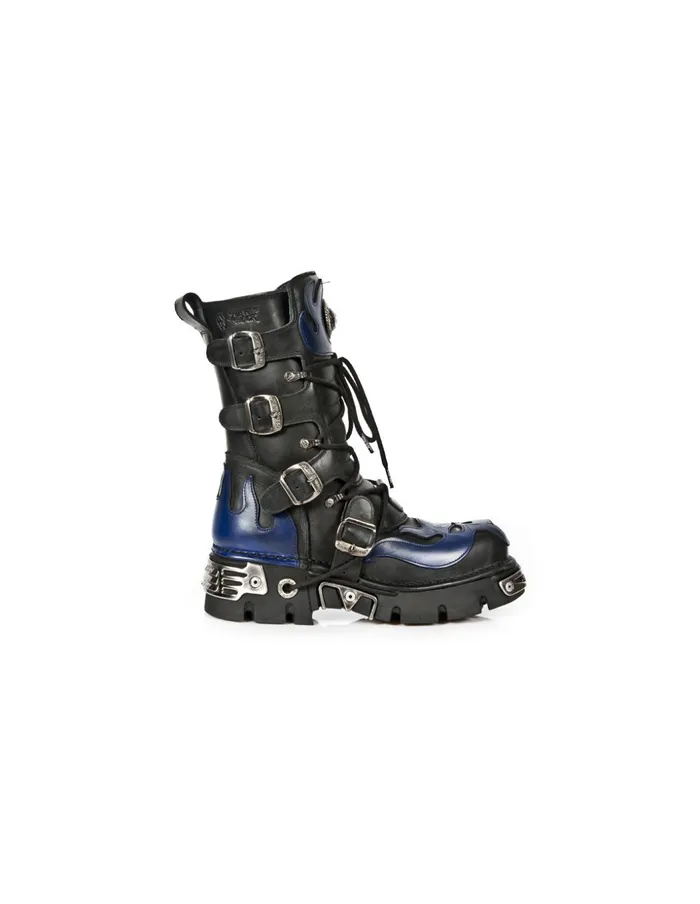WomenMen Boot Metallic M107C5 New Rock Boots
