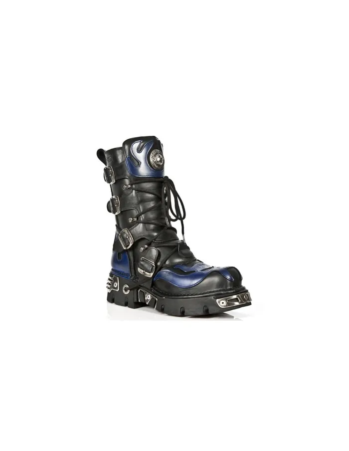 WomenMen Boot Metallic M107C5 New Rock Boots