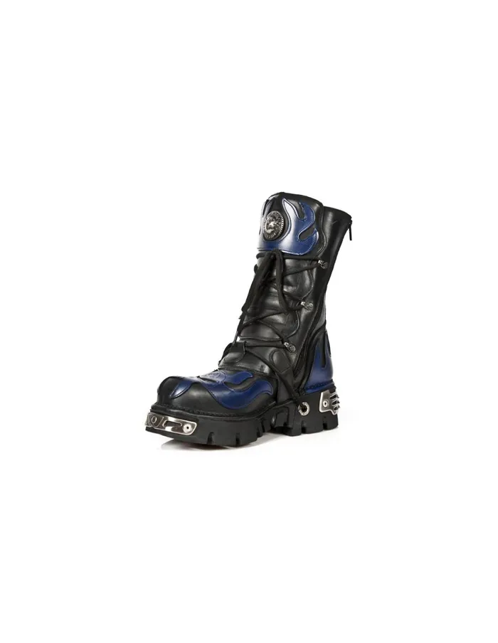 WomenMen Boot Metallic M107C5 New Rock Boots