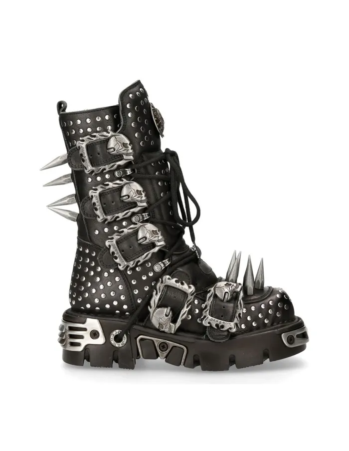 WomenMen Boot Metallic M1535S1 New Rock Boots WomenMen Boot Metallic M1535S1 New Rock Boots