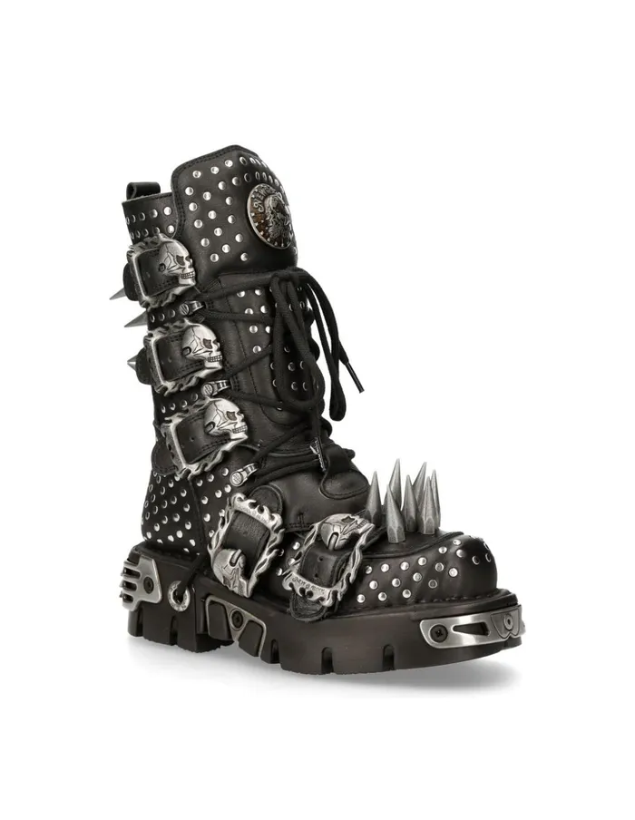 WomenMen Boot Metallic M1535S1 New Rock Boots WomenMen Boot Metallic M1535S1 New Rock Boots